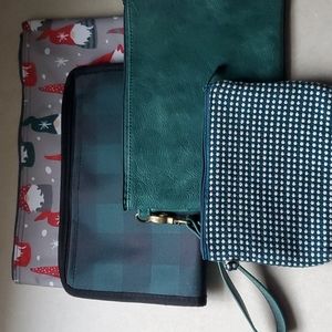 Thirty One Bundle Gnome for the Holidays Pouch Rubie Mini